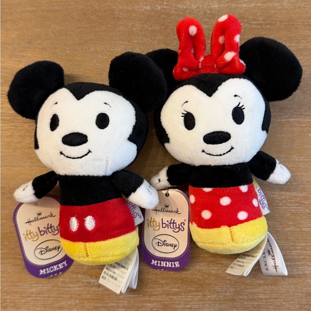Mickey & Minnie Hallmark Itty Bittys
